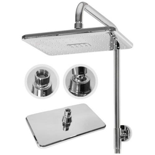 Душевая система с термостатом Grocenberg GB7005 Хром