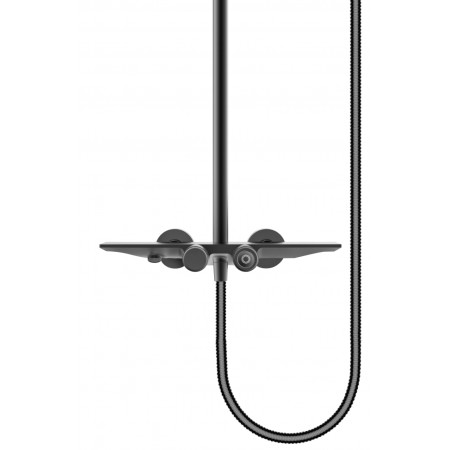 Душевая система с термостатом Grocenberg GB7038BL Чёрный матовый Душевая система с термостатом Grocenberg GB7038BL Чёрный матовый