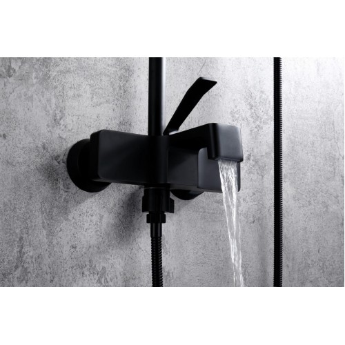 Душевая система Grocenberg GB7090BL Чёрный матовый