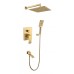 Душевая система скрытого монтажа Grocenberg GB5007MG Матовое золото