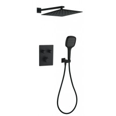 Душевая система скрытого монтажа Grocenberg GB5040BL с Термостатом Vernet (Франция)