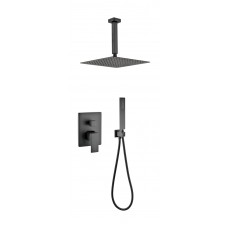 Душевая система скрытого монтажа Grocenberg GB5089BL-4 Чёрный матовый