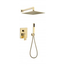 Душевая система скрытого монтажа Grocenberg GB5089GO-3 Золото