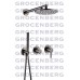 Душевой комплект Grocenberg GB5090BG Графит Душевой комплект Grocenberg GB5090BG Графит