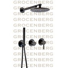 Душевой комплект Grocenberg GB5090BL Черный матовый