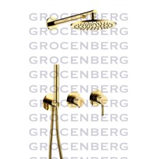 Душевой комплект Grocenberg GB5090GO Золото