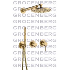 Душевой комплект Grocenberg GB5090MG Матовое золото