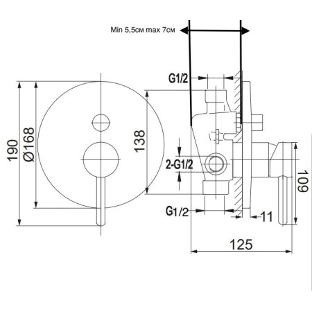 Душевая система скрытого монтажа Grocenberg GB5099GO-3 Золото Душевая система скрытого монтажа Grocenberg GB5099GO-3 Золото