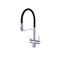 Смеситель для кухни Grocenberg GB4095 с гибким изливом Хром