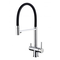 Смеситель для кухни Grocenberg GB4099 с гибким изливом Хром