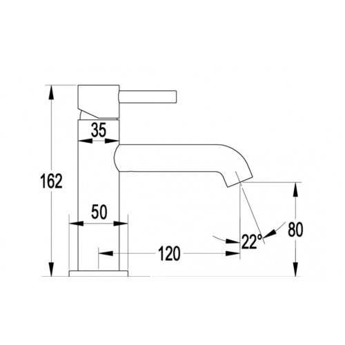 Смеситель для раковины стандартный Grocenberg GB2099CR Хром