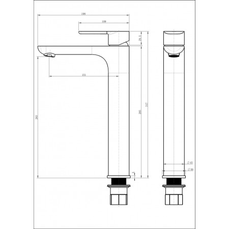 Cмеситель для раковины Grocenberg GB3009 бронза
