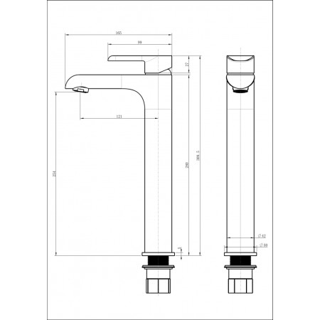 Смеситель для раковины Groсenberg GB3010 Хром