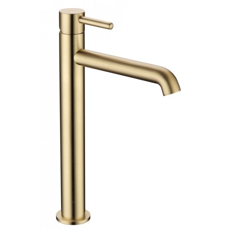 Смеситель для раковины Высокий Grocenberg GB3029GL золотой брашированный Смеситель для раковины Высокий Grocenberg GB3029GL золотой брашированный