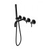 Смеситель для ванны с ручным душем Grocenberg GB5070BL Чёрный матовый Смеситель для ванны с ручным душем Grocenberg GB5070BL Чёрный матовый