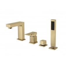 Смеситель на борт ванны Groсenberg GB6008-1 Матовое золото