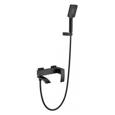 Смеситель для ванны с ручным душем Grocenberg GB8007 Черный матовый