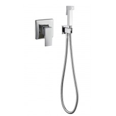 Смеситель встраиваемый с гигиеническим душем Grocenberg GB1001 Хром