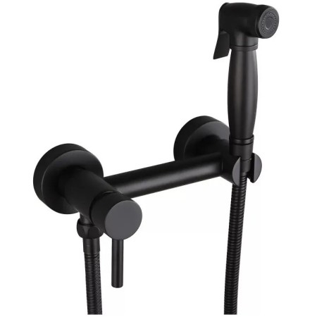 Смеситель с гигиеническим душем Grocenberg GB103N Черный матовый