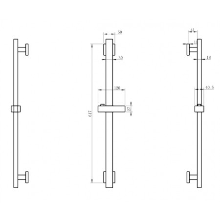 Стойка для душа Grocenberg GB502MG Матовое золото