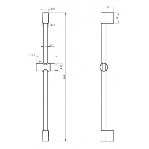 Стойка для душа Grocenberg GB702 Черный матовый