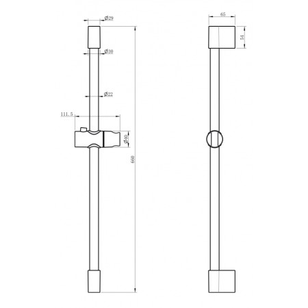 Стойка для душа Grocenberg GB702 Хром