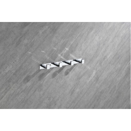 Полотенцедержатель на планке 4-й Grocenberg AC0014 (Хром)