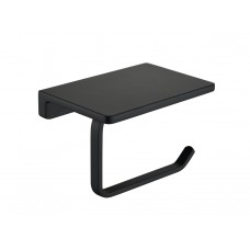 Настенный бумагодержатель плоский Grocenberg AC0027 (Черный матовый)