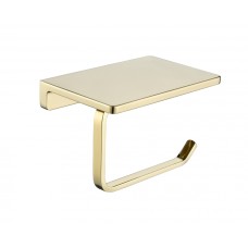 Настенный бумагодержатель плоский Grocenberg AC0027 (Золото глянец)