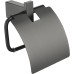 Настенный бумагодержатель с крышкой Grocenberg AC0029 (Графит)