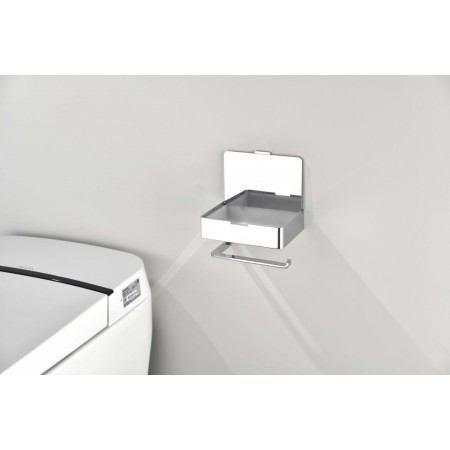 Настенный бумагодержатель плоский Grocenberg AC0050 (Хром)