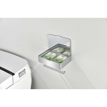 Настенный бумагодержатель плоский Grocenberg AC0050 (Хром)