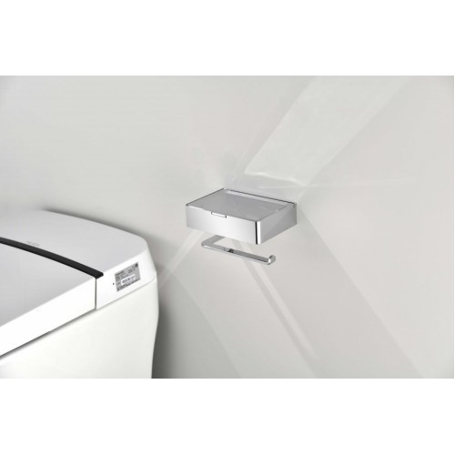 Настенный бумагодержатель плоский Grocenberg AC0050 (Хром)