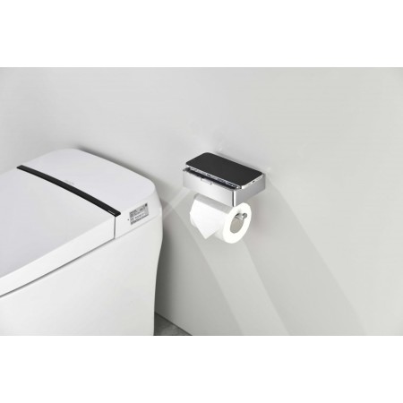 Настенный бумагодержатель плоский Grocenberg AC0050 (Хром)