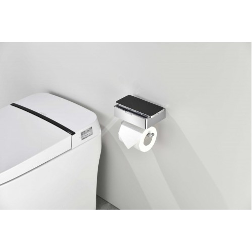 Настенный бумагодержатель плоский Grocenberg AC0050 (Хром)