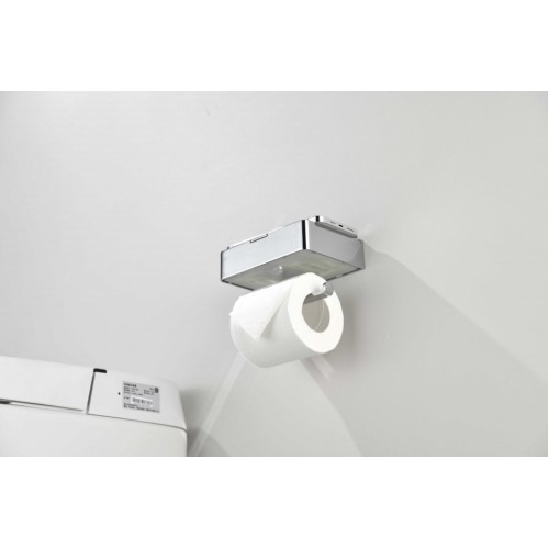 Настенный бумагодержатель плоский Grocenberg AC0050 (Хром)