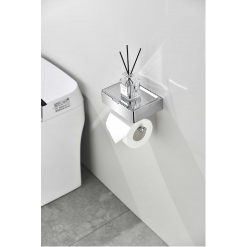 Настенный бумагодержатель плоский Grocenberg AC0050 (Хром)