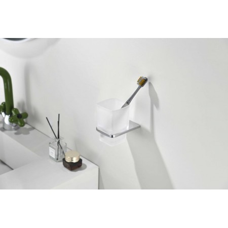 Настенный стакан одинарный Grocenberg AC0053 (Хром)