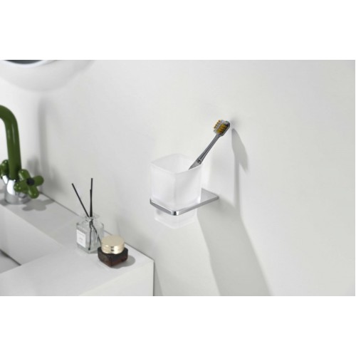 Настенный стакан одинарный Grocenberg AC0053 (Хром)