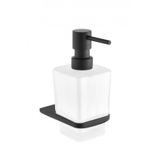 Настенный дозатор для жидкого мыло Grocenberg AC0064 (Черный матовый)