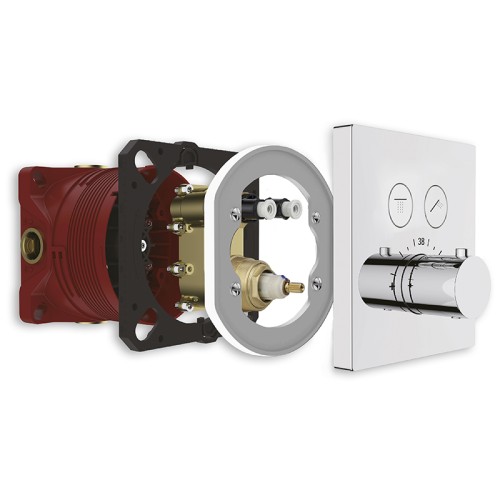 08577 Душевая система скрытого монтажа KAISER Sano с термостатом