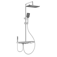 08777 Душевая система KAISER Sano с полкой, с термостатом и гигиеническим душем