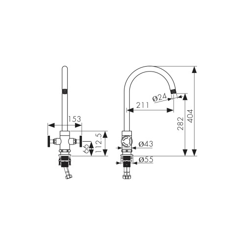 17333-2 Смеситель KAISER Topaz для кухни