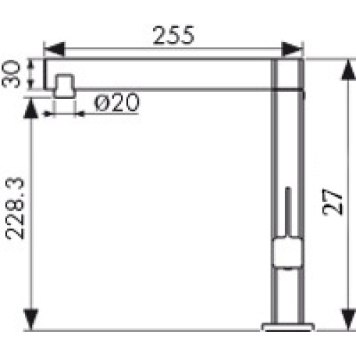 30044 Смеситель KAISER Vico для кухни
