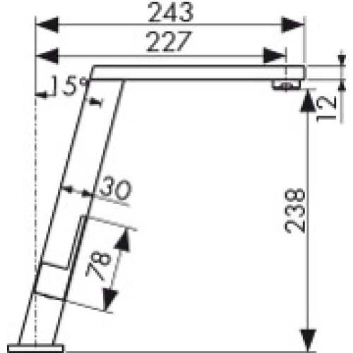 30144-5 Смеситель KAISER Vico для кухни