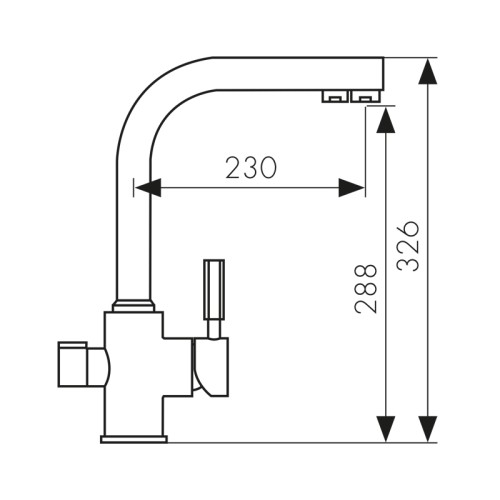 40144-5 Смеситель KAISER Decor для кухни с подачей фильтрованной воды
