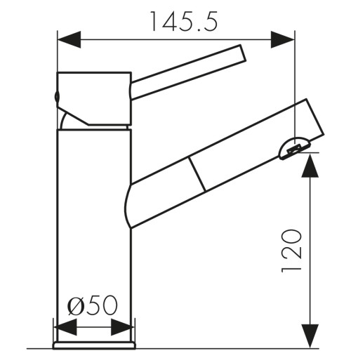 26011 Смеситель KAISER Merkur для раковины