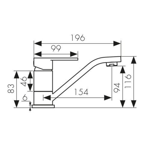 34010-4 Смеситель KAISER Sonat для раковины