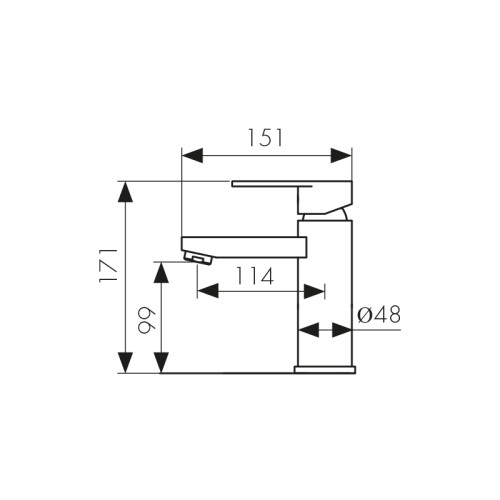 34011-2 Смеситель KAISER Sonat для раковины