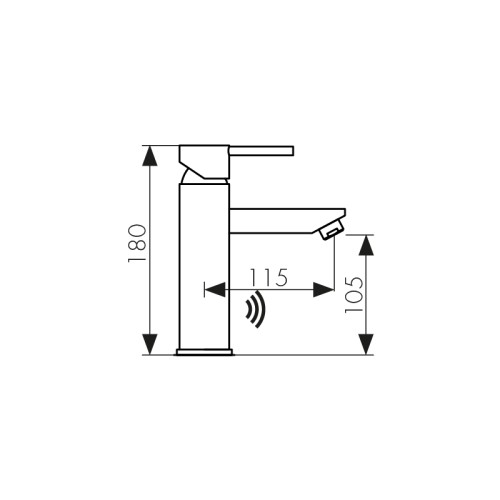 38211 Смеситель KAISER Sensor для раковины